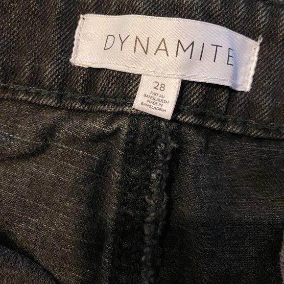 NWOT Dynamite Distressed Black Jean Shorts Size 28 - Picture 3 of 6